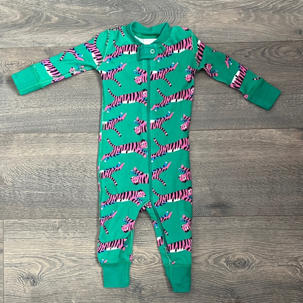 Hanna Andersson Teal and Pink Zebra